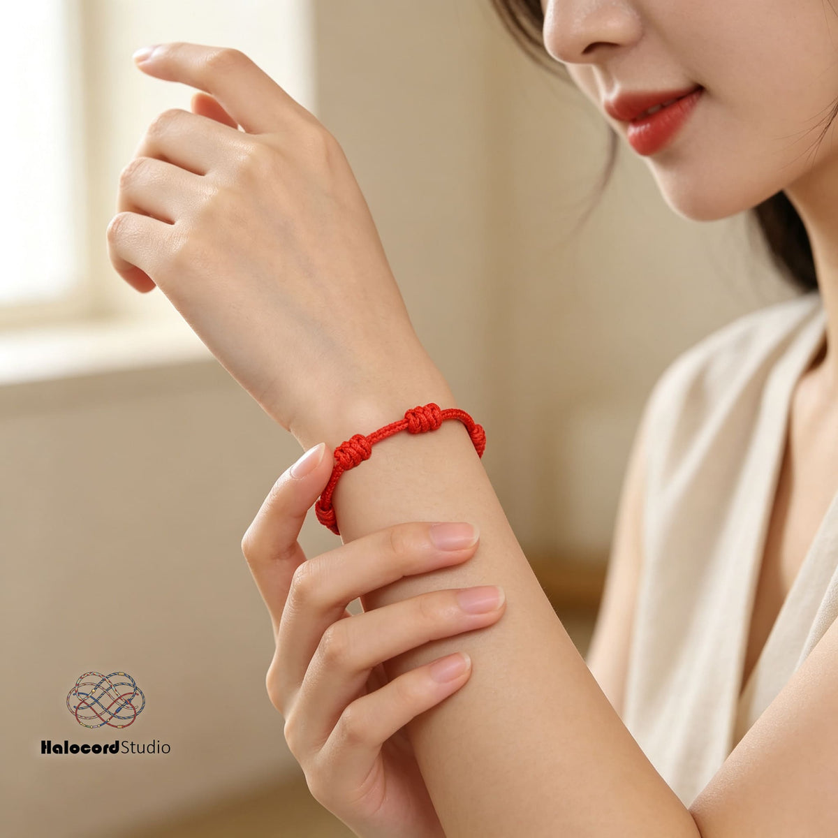 7-Knot Red String Bracelet DIY Kit