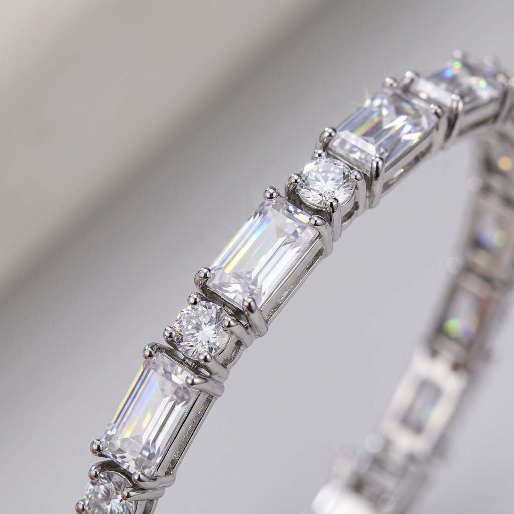 Silver White Zircon Macro Shot
