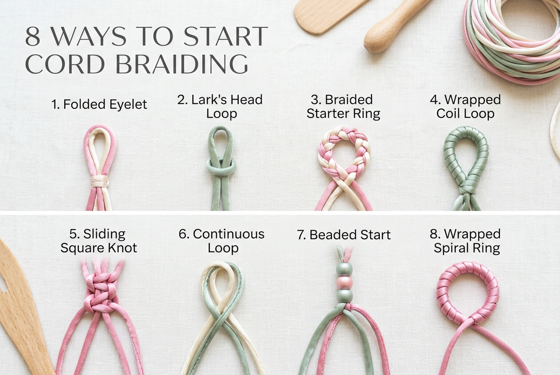 8 Ways to Start Cord Braiding Guide - HalocordStudio