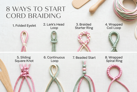 8 Ways to Start Cord Braiding Guide - HalocordStudio