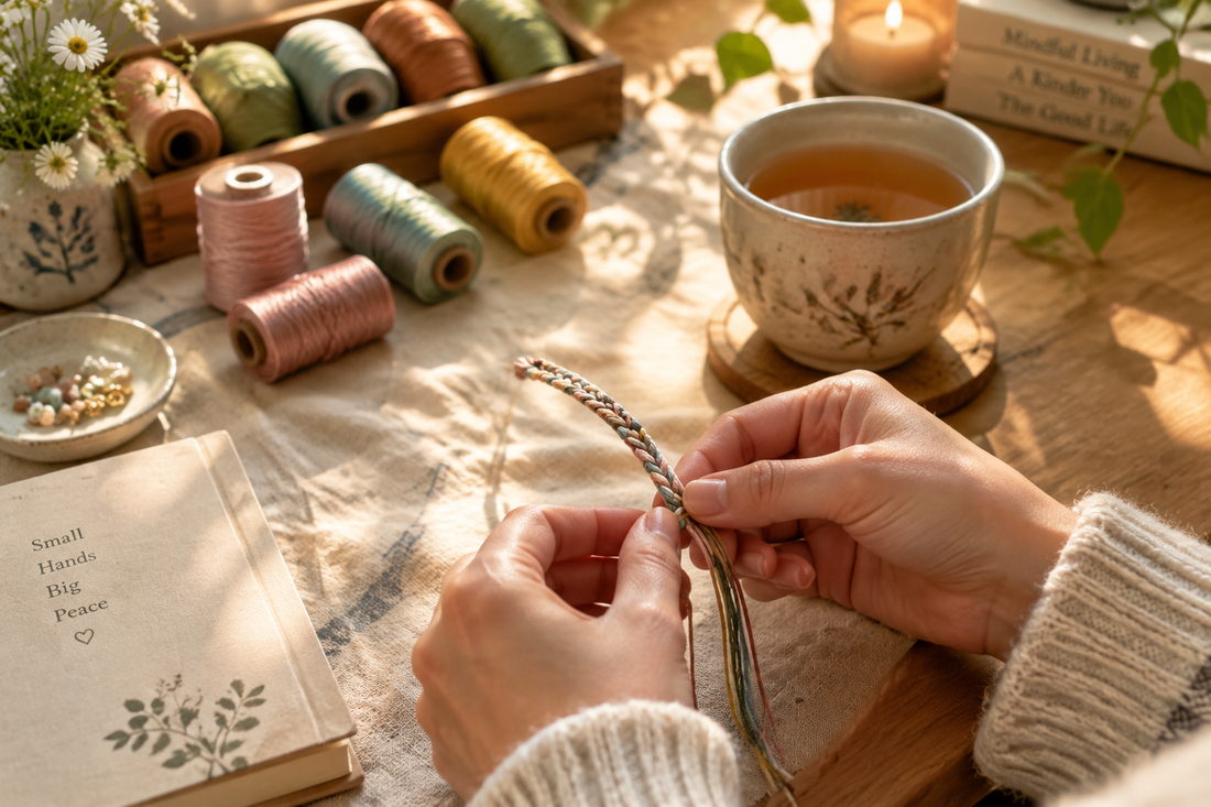 Mindful DIY Bracelet Braiding for Anxiety & Stress Relief