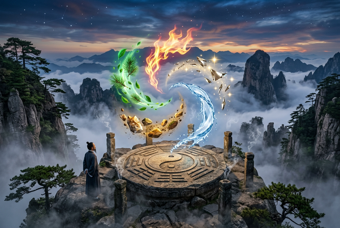The Five Elements (Wu Xing): Ancient Taoist Wisdom for Emotional Balance, Natural Cycles & Wearable Harmony