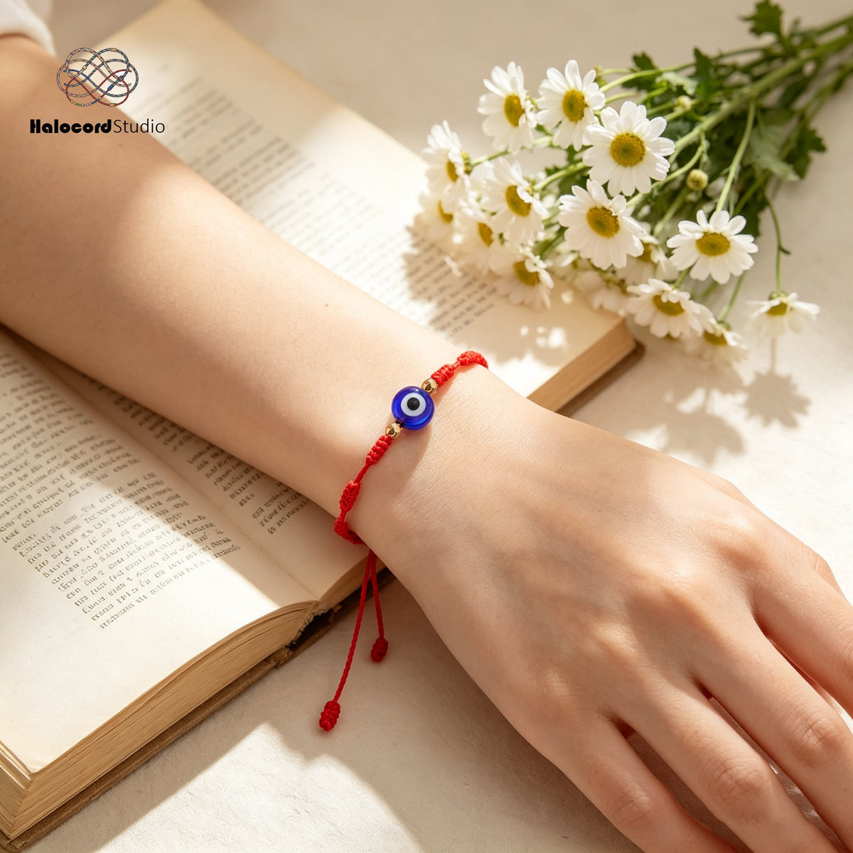 Evil Eye 7-Knot Lucky Charm Bracelet Set (2pcs)