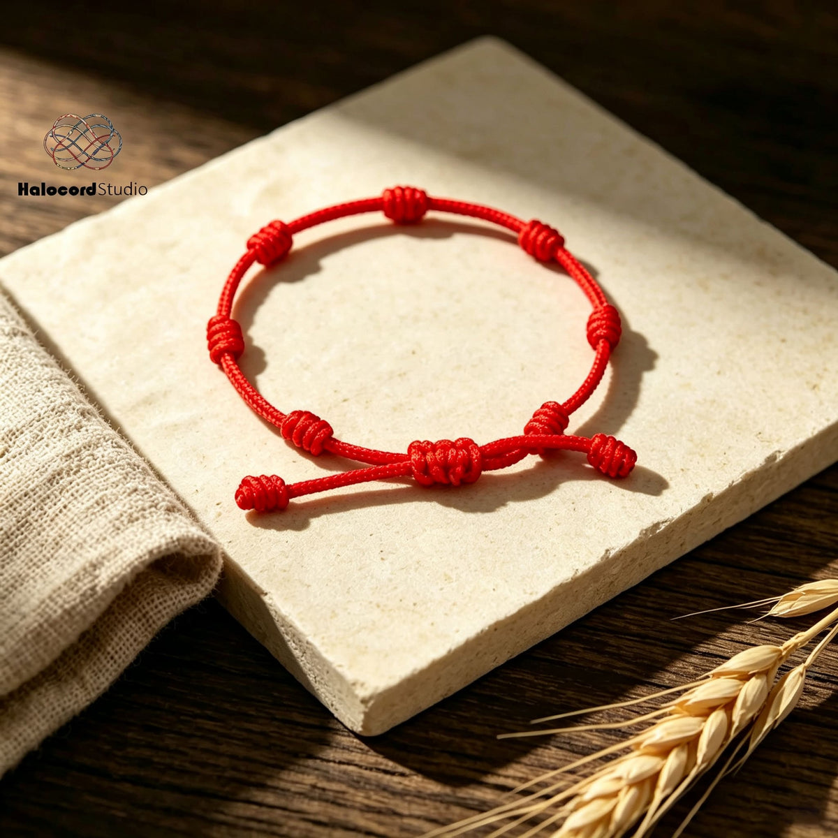 7-Knot Red String Bracelet DIY Kit