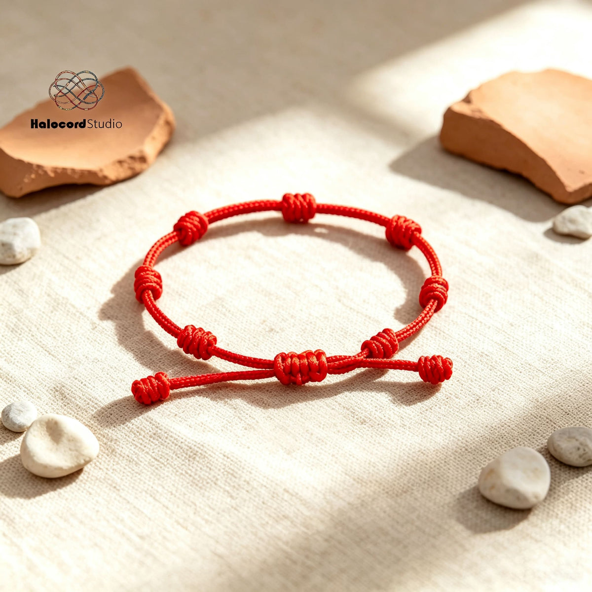 7-Knot Red String Bracelet DIY Kit