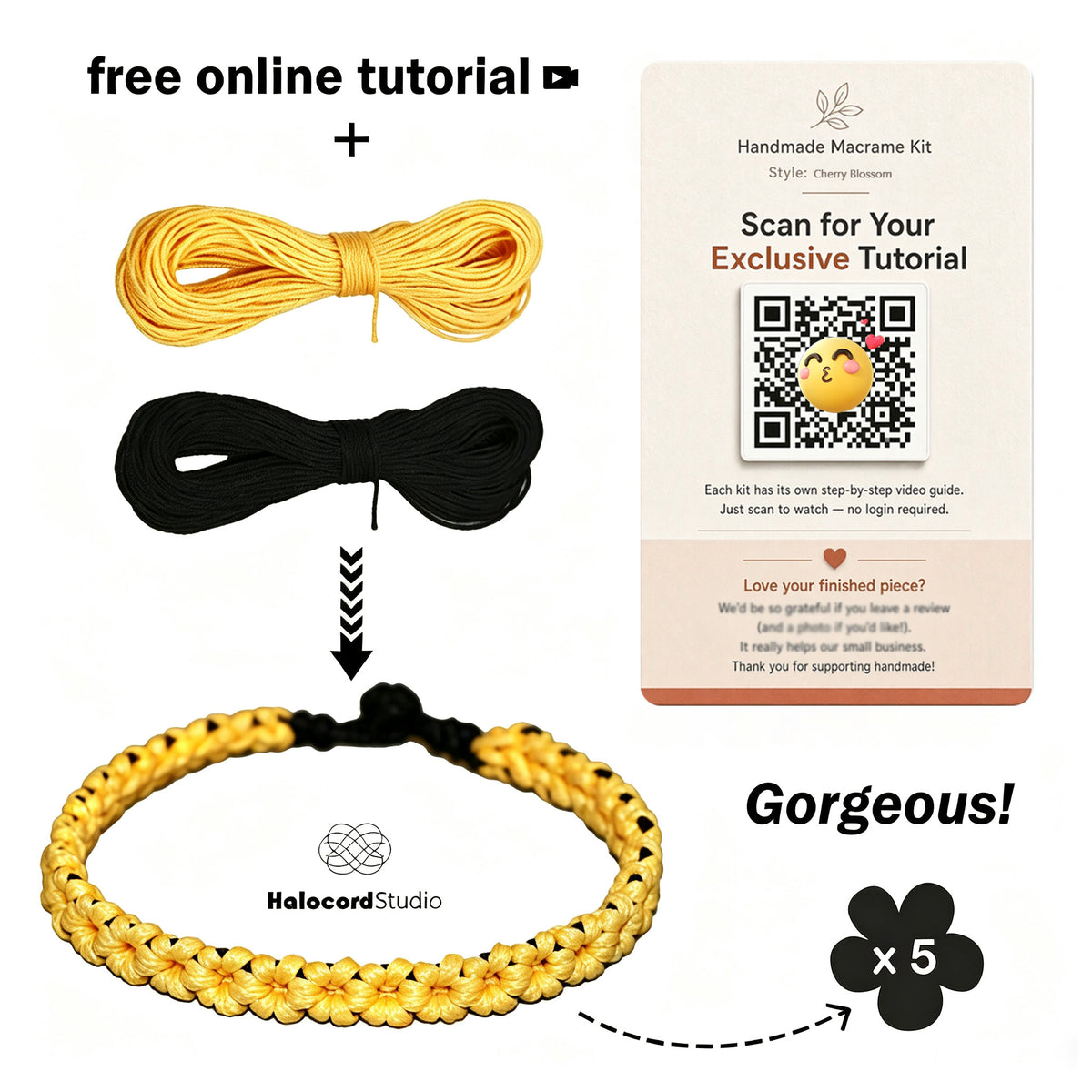 Cherry Blossom Bracelet DIY Kit
