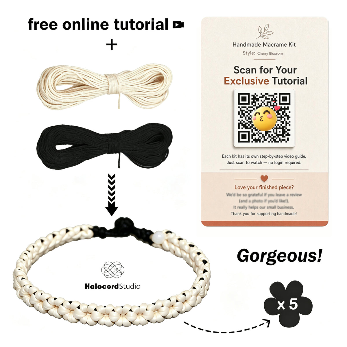 Cherry Blossom Bracelet DIY Kit
