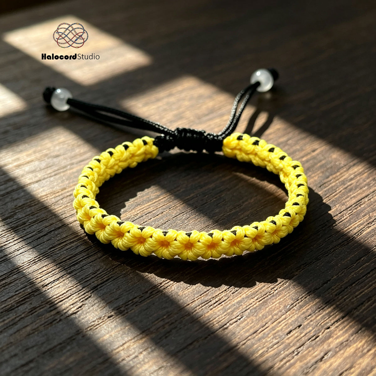 Handwoven Cherry Blossom Bracelet – Minimalist Japandi Boho Style