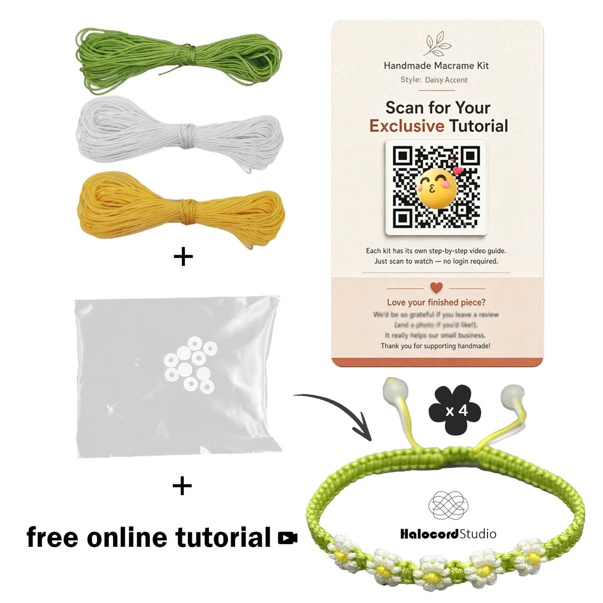 Daisy Accent Bracelet DIY Kit