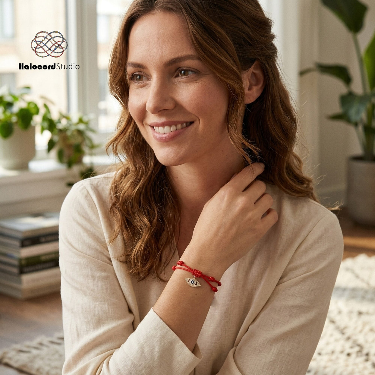 7 Knots Kabbalah Red String Evil Eye Bracelet