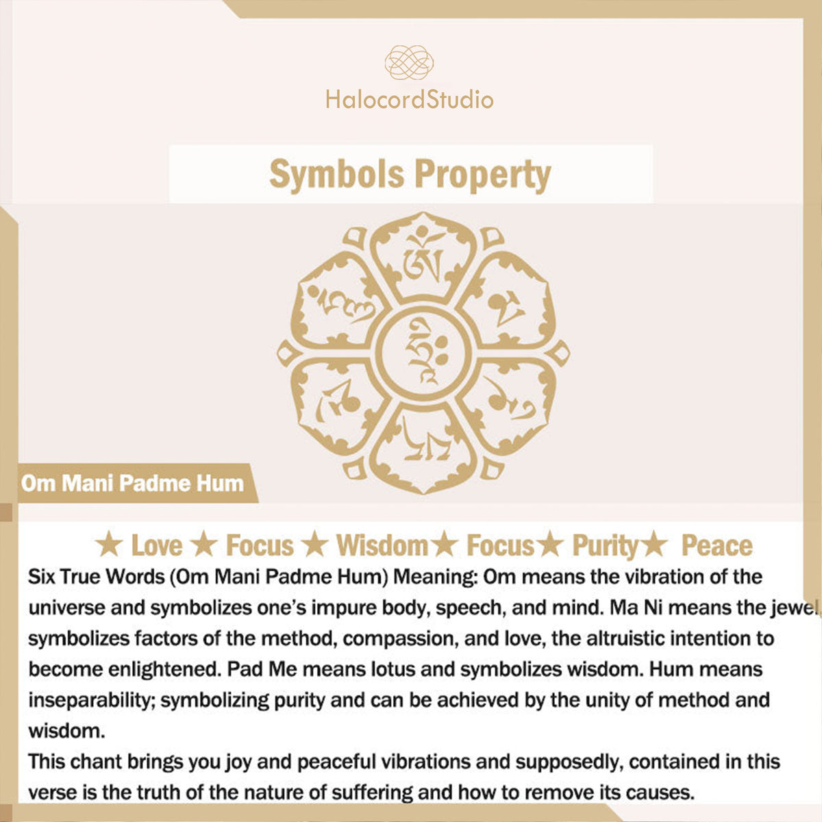 Spiritual meaning guide for Om Mani Padme Hum sacred Buddhist mantra and lotus wheel symbol