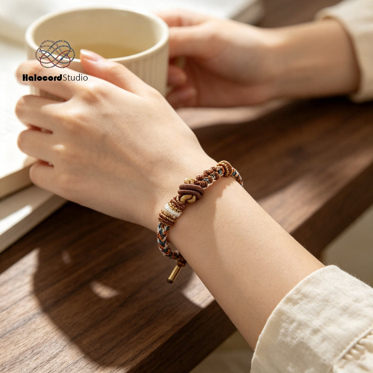 Handwoven Lucky Knot Bracelet – Multi-Knot Charm Bracelet