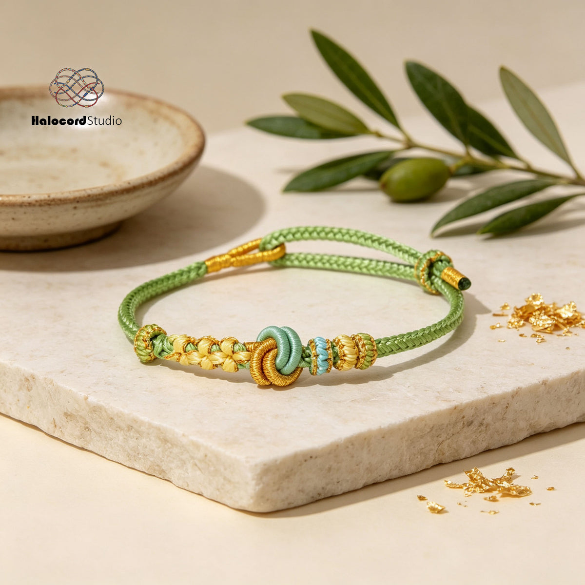 Handwoven Lucky Knot Bracelet – Multi-Knot Charm Bracelet